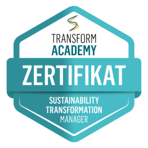 Badge Sustainability Transformation Manager transform academy