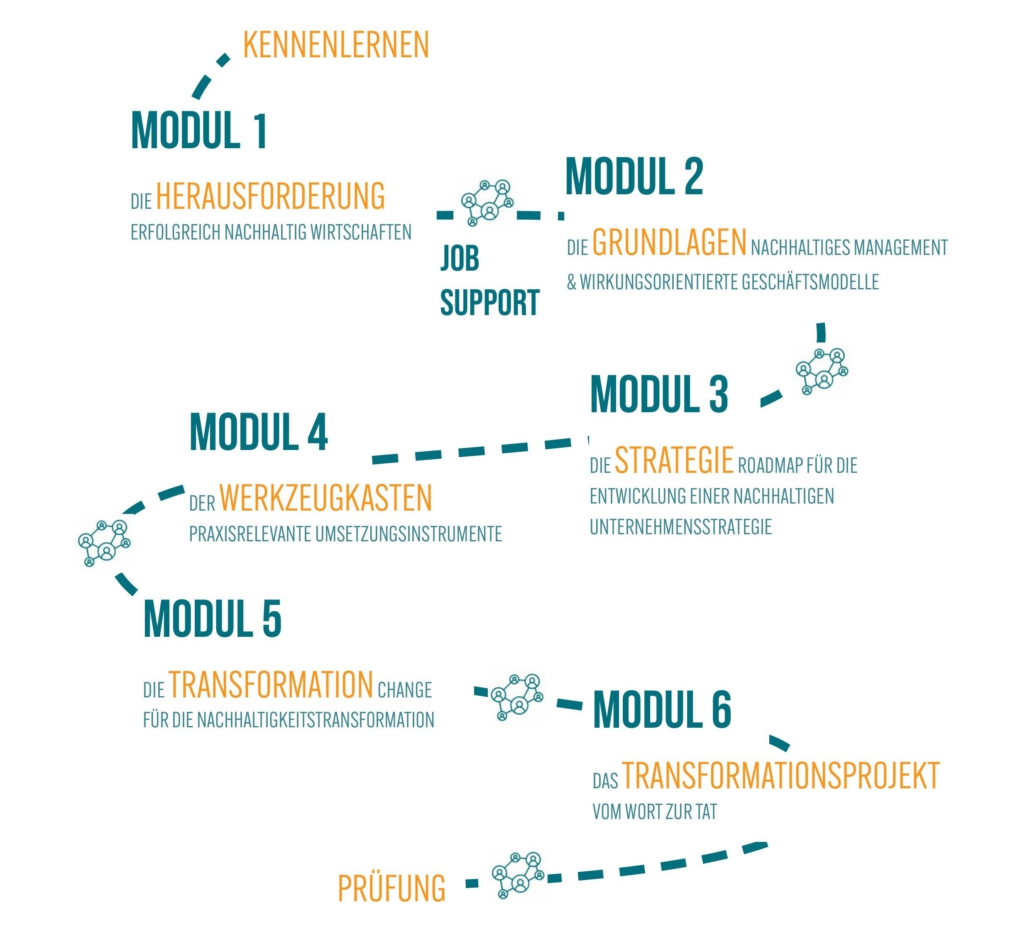 Sustainability Transformation Manager Modulübersicht