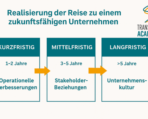 Strategische Schritte für die Nachhaltigkeitstransformation in Unternehmen transform academy