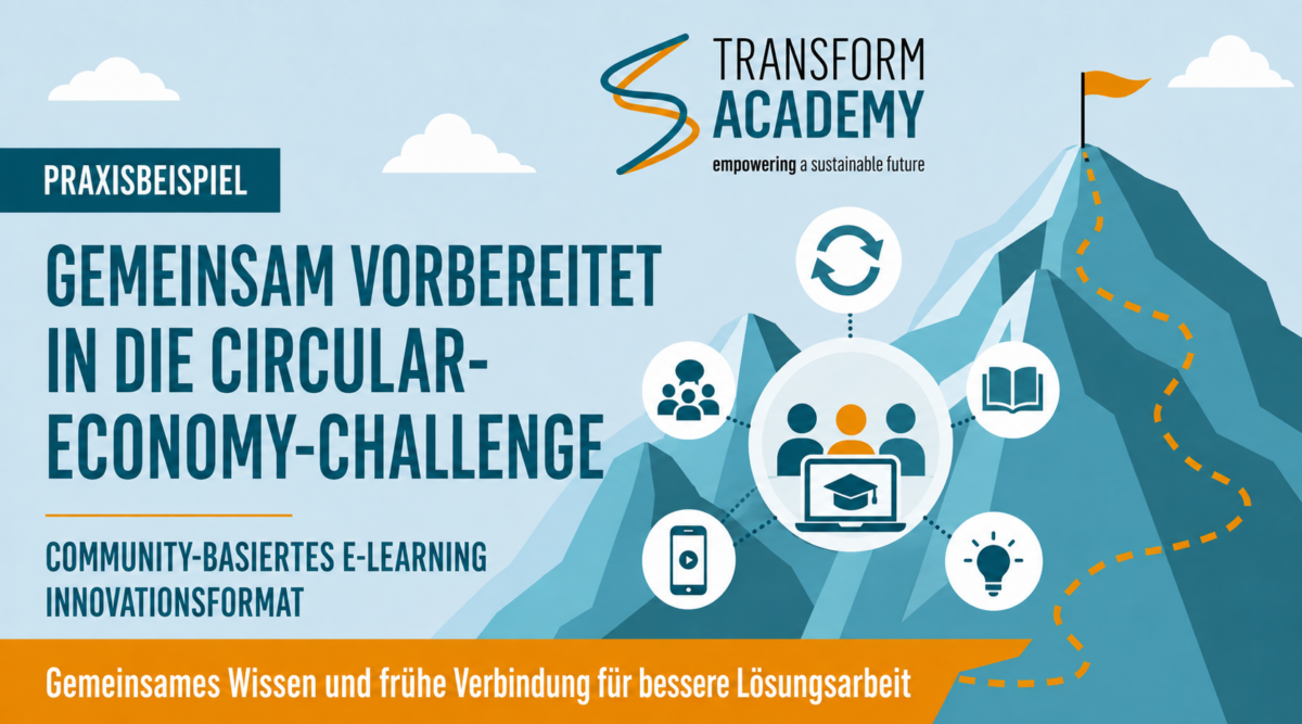Circular Economy E-Learning für ein Innovationsformat – gemeinsame Vorbereitung auf die Challenge