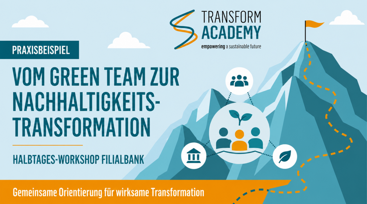 Praxisbeispiel Green Team in einer Filialbank – Workshop zur Nachhaltigkeitstransformation